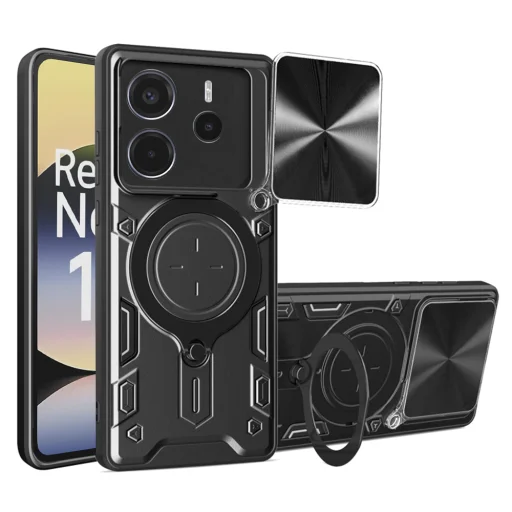  Techsuit - CamGuard Pro - Xiaomi Redmi Note 14 4G (164,84 x 78,15 x 8,16mm) - Fekete tok - 1