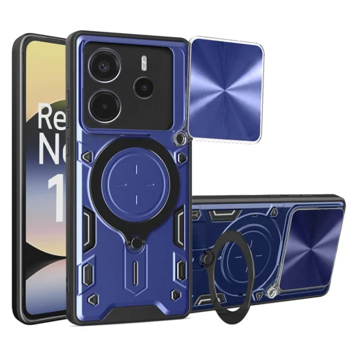  Techsuit - CamGuard Pro - Xiaomi Redmi Note 14 4G (164,84 x 78,15 x 8,16mm) - Kék tok - 1