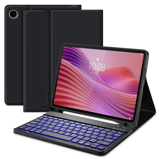 Tech-protect Sc Pen + Billentyűzet Lenovo Tab 10.1 TB-311 fekete tok - 1
