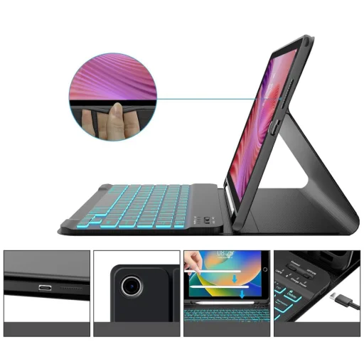 Tech-protect Sc Pen + Billentyűzet Lenovo Tab 10.1 TB-311 fekete tok - 3