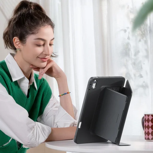 ESR Flip Hybrid iPad Air 10,9” 4 / 5 / 2020-2022 / 11” 6 / 7 / 2024-2025 Fekete tok - 5