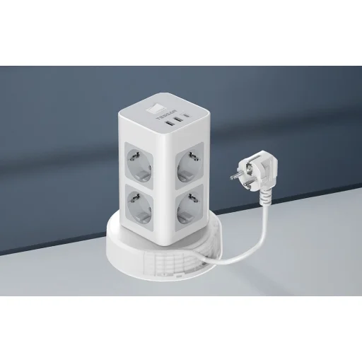 Hálózati elosztó Tessan TPS03RX-DE-C (fehér) - 2