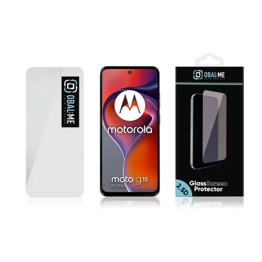 OBAL:ME 2.5D üvegfólia Motorola Moto G15-hez és G15 Power-hez átlátszó - 3