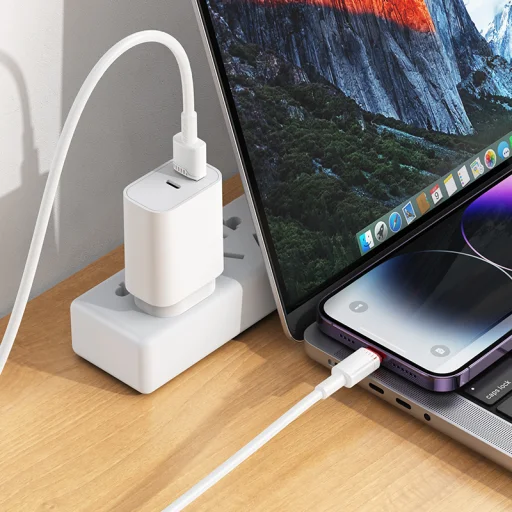 Borofone Kábel BX110 Beneficio - USB-Lighting kábel - 2,4A 1 méter fehér - 3