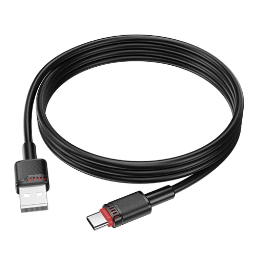 Borofone Kábel BX110 Beneficio - USB to Type-C - 2,4A 1 méter fekete - 3