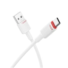 Borofone Kábel BX110 Beneficio - USB to Type C - 2,4A 1 méter fehér
