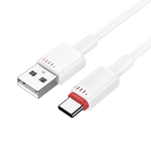 Borofone Kábel BX110 Beneficio - USB to Type C - 2,4A 1 méter fehér - 2