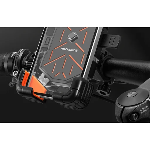 Rockbros HW-117 kerékpáros telefontartó (fekete-szürke) - 3
