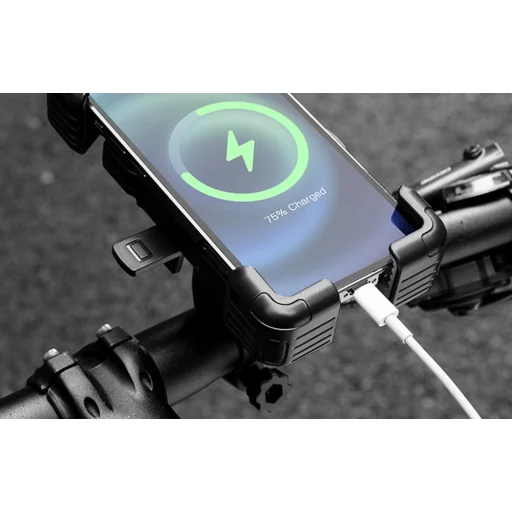 Rockbros HW-117 kerékpáros telefontartó (fekete-szürke) - 4