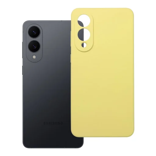 Szilikon tok 2mm Samsung Galaxy S25 Edge citrom - 3