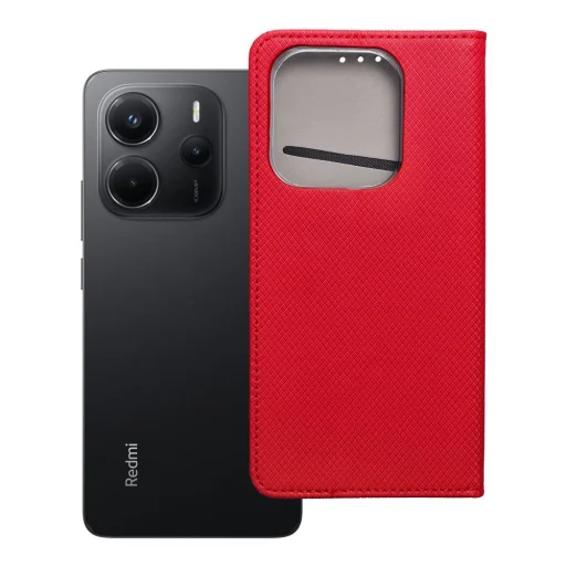 Flipové puzdro Xiaomi Redmi Note 14 4G červené - 8