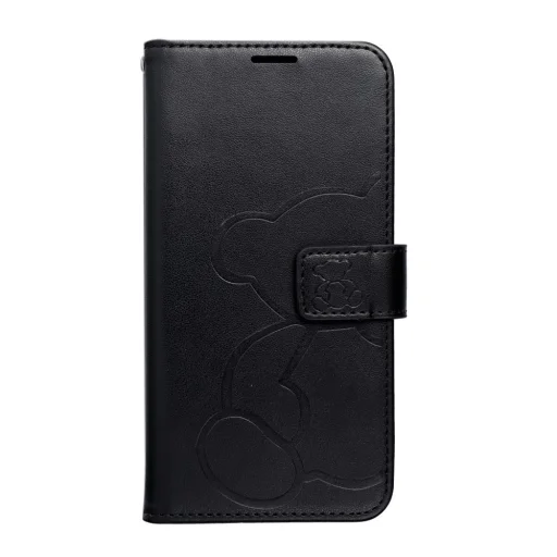 MEZZO fliptok iPhone 16e teddy bear fekete tok - 1