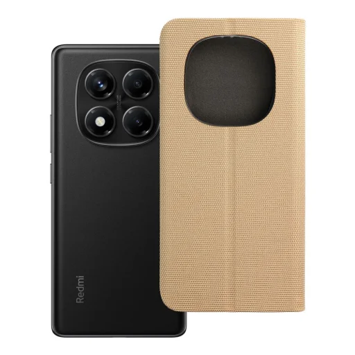 SENSITIVE flipové puzdro Xiaomi Redmi Note 14 Pro 4G zlaté vymazané puzdro - 11