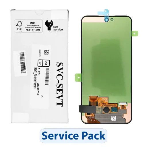 ServicePack LCD kijelző a SAMSUNG A35 5G A356B GH82-34224A készülékhez keret nélkül - 1