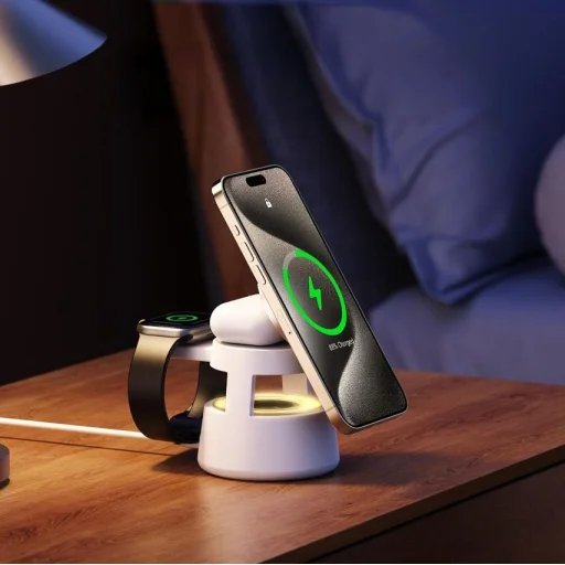 DUZZONA W23 5 az 1-ben mágneses vezeték nélküli töltőállomás Bluetooth hangszóróval - 7