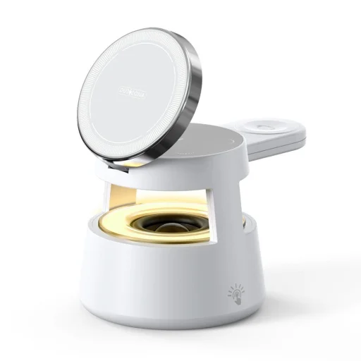 DUZZONA W23 5 az 1-ben mágneses vezeték nélküli töltőállomás Bluetooth hangszóróval - 1