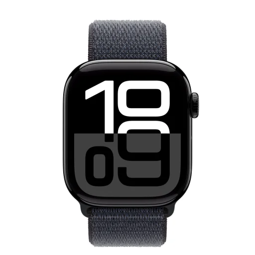 Apple Watch S10 GPS 42mm Fekete Alumínium Tok Tinta Sport Pánttal - 2