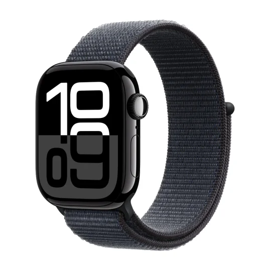 Apple Watch S10 GPS 42mm Fekete Alumínium Tok Tinta Sport Pánttal - 1