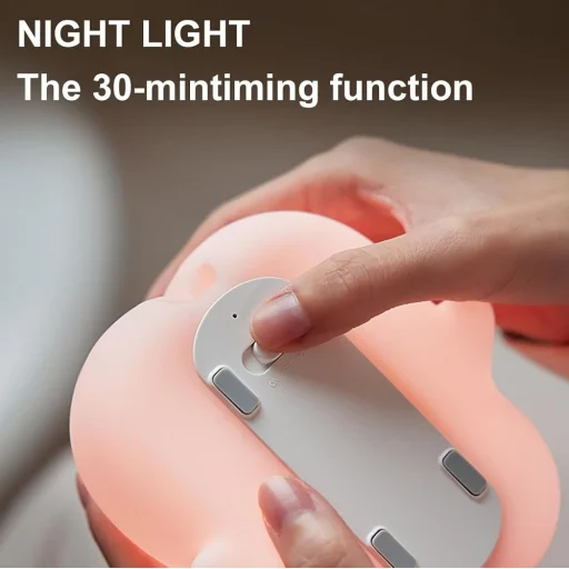 Éjjeli lámpa Éjjeliszekrény disznó Art Deco érintő stílus, - 11