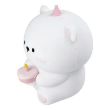 Éjjeliszekrény lámpa születésnapi Teddy maci Art Deco érintős stílus,