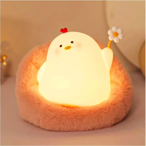 Asztali lámpa éjjeliszekrényre Csirke Art Deco érintő stílus, - 3