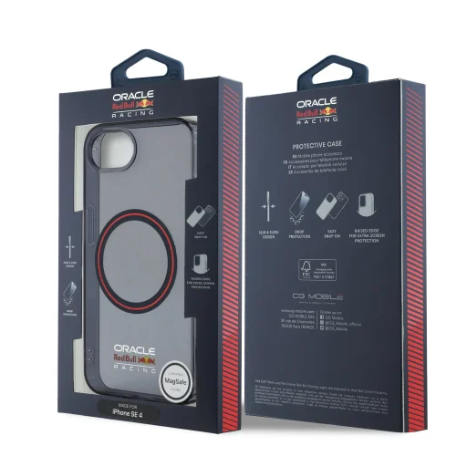 Red Bull PC/TPU Piros Gyűrű MagSafe tok iPhone 16e sötétkék - 7