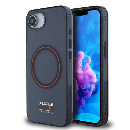 Red Bull PC/TPU Piros Gyűrű MagSafe tok iPhone 16e sötétkék - 1