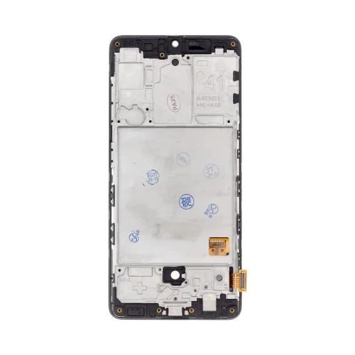 LCD kijelző + Érintőpanel + Elülső burkolat Samsung A415 Galaxy A41 Fekete - 2