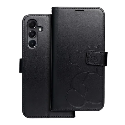 MEZZO fliptok Samsung Galaxy A16 5G teddy bear fekete tok - 1