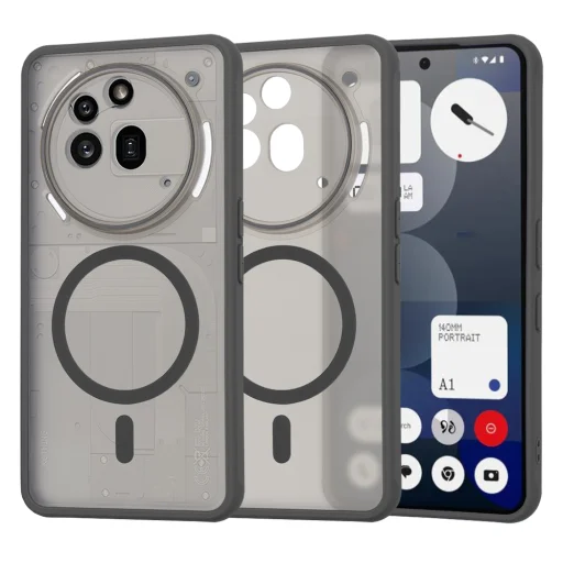  Techsuit - HaloFrost MagSafe sorozat - Nothing Phone (3a) Pro - Füstfekete tok - 1