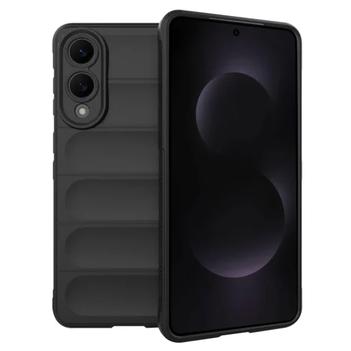 Techsuit - Varázspajzs - Samsung Galaxy S25 Edge - Fekete tok - 1