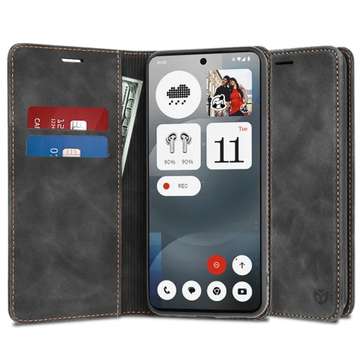  Techsuit - Kényelmes Borítás - Nothing Phone (3a) - Fekete tok - 1