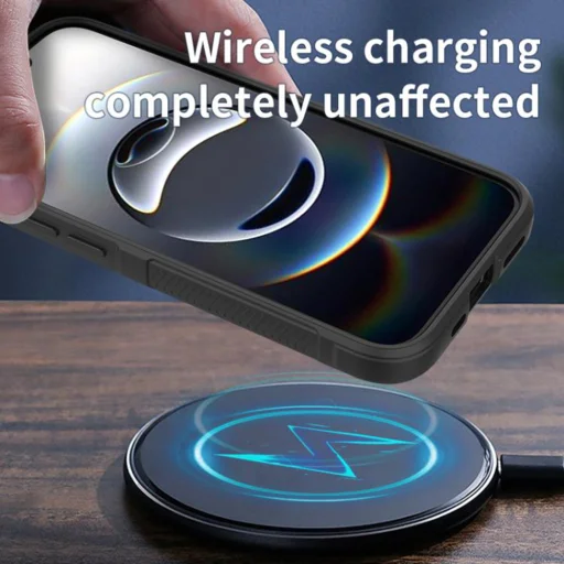  Techsuit - Varázspajzs - iPhone 16e - Fekete tok - 3