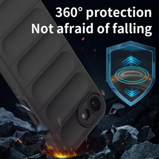  Techsuit - Varázspajzs - iPhone 16e - Fekete tok - 6