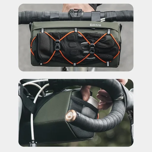 Rockbros 30110054001 kerékpár kormánytáska 2.2 l - zöld - 5