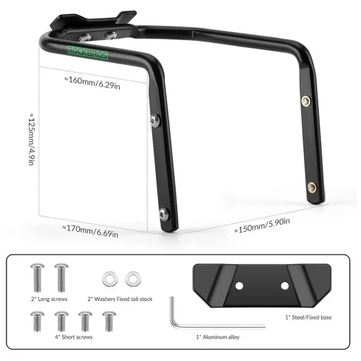 Rockbros Multifunkciós Konzol 31210013001 Nyeregtáska Stabilizátor - Fekete - 7