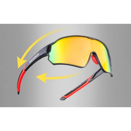 Rockbros kerékpáros szemüveg, polarizált 10135R (piros) - 8