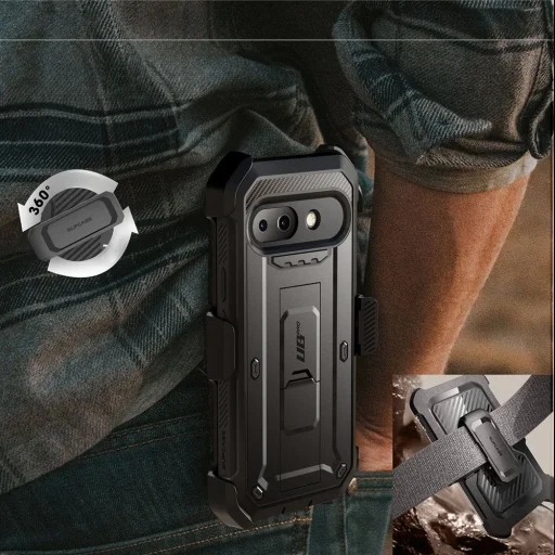  Google Pixel 9A Fekete Supcase Unicorn Beetle Pro tok - 5