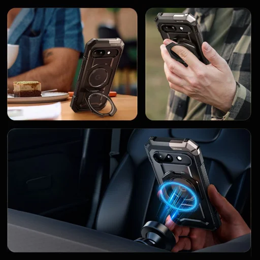  Google Pixel 9A fekete Supcase Ub Grip Mag Magsafe tok - 11