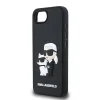  iPhone 16 Karl Lagerfeld 3D Rubber Karl és Choupette fekete tok thumbnail