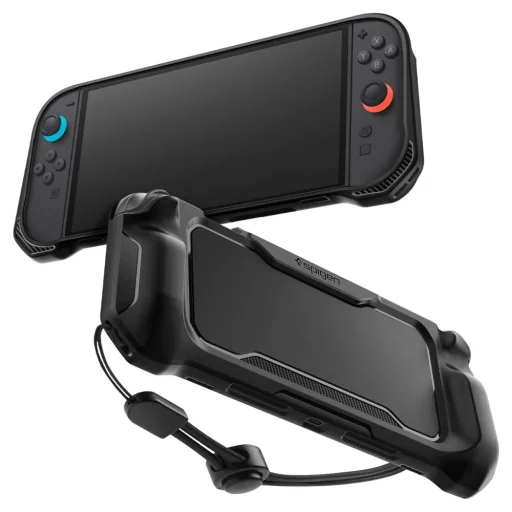  Nintendo Switch 2 Matt Fekete Spigen Rugged Armor tok - 1
