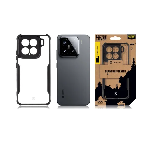 Tactical Quantum Stealth tok Xiaomi 15 5G-hez Átlátszó/Fekete - 3