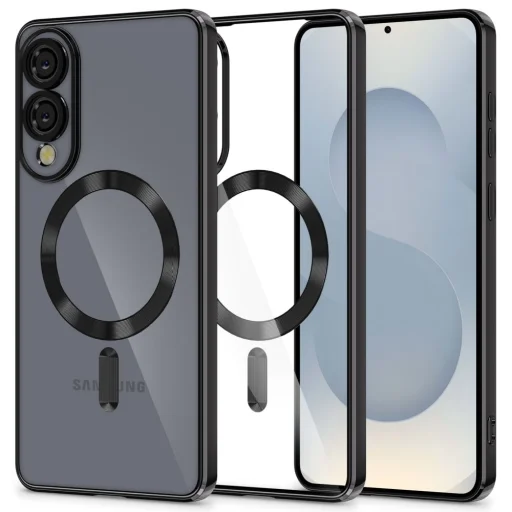 Tech-protect Magflex Magsafe Galaxy S25 Edge fényes fekete tok - 1