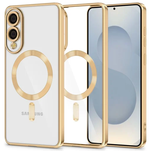 Tech-protect Magflex Magsafe Galaxy S25 Edge Fényes arany tok - 1