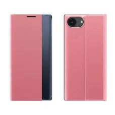 New Sleep fliptok iPhone 16e állványos tok - Rózsaszín