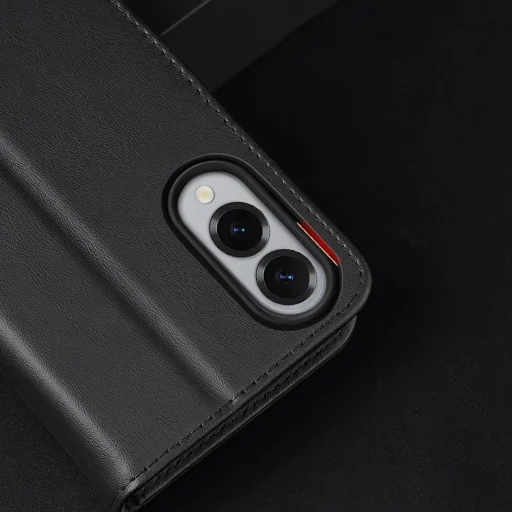  Samsung Galaxy S25 Edge Fekete Dux Ducis Hivo fliptok RFID védelemmel - 14