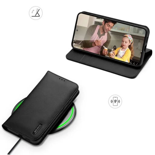  Samsung Galaxy S25 Edge Fekete Dux Ducis Hivo fliptok RFID védelemmel - 7