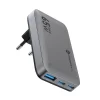 FORCELL F-ENERGY GaN VT-47 Ultra Slim utazó töltő 2 x Type C + USB A PD QC4.0 4A 65W szürke thumbnail
