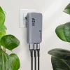 FORCELL F-ENERGY GaN VT-47 Ultra Slim utazó töltő 2 x Type C + USB A PD QC4.0 4A 65W szürke thumbnail