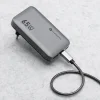 FORCELL F-ENERGY GaN VT-47 Ultra Slim utazó töltő 2 x Type C + USB A PD QC4.0 4A 65W szürke thumbnail